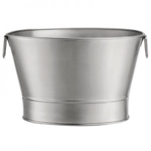 5 Gallon Polished Stainless Steel Ice & Beverage Tub