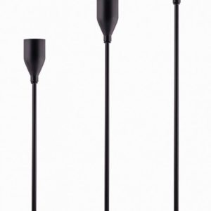 Modern Black Candlestick (Set of 3)