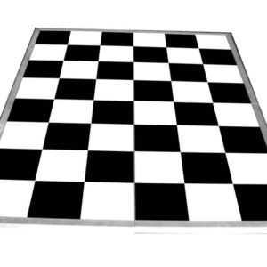 Black & White Checkered Indoor/Outdoor Dance Floor